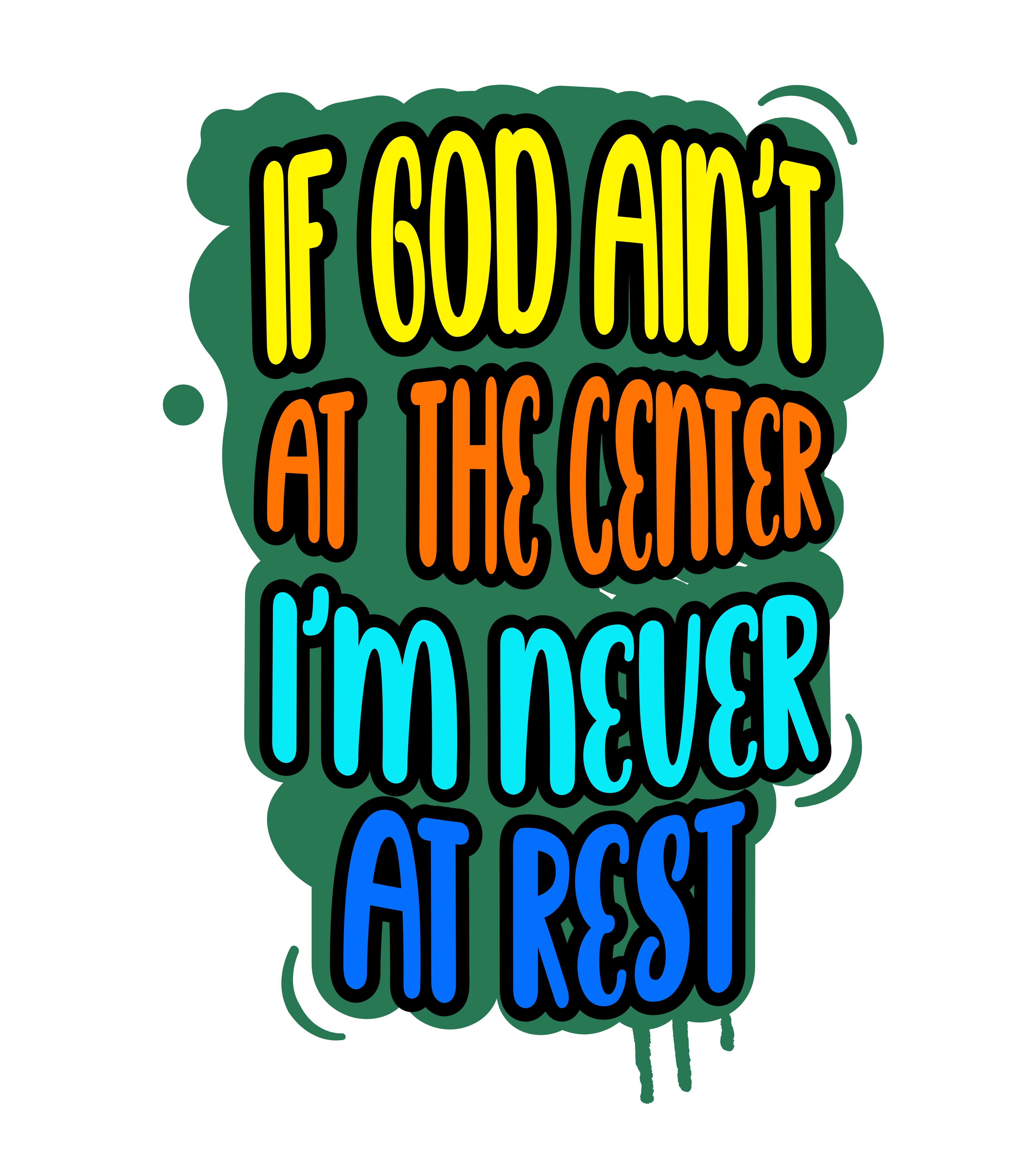 If God Ain't at the Center I'm Never at Rest  Multiple Products